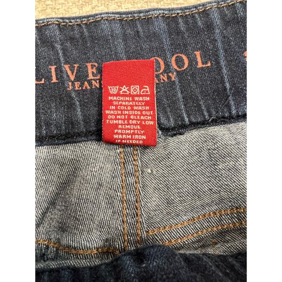 LIVERPOOL Jeans Sienna Pull-On Stretch Dark Wash Blue MidRise Back Pockets 10 - Picture 10 of 12